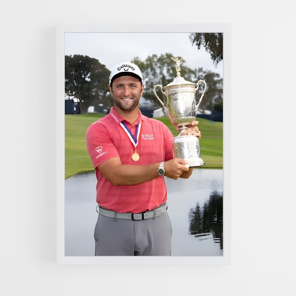 Poster Le Triomphe de Jon Rahm – affiche Golf (vue 3)